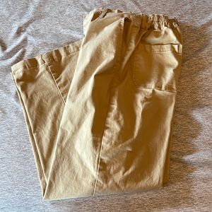 tan straight leg pants